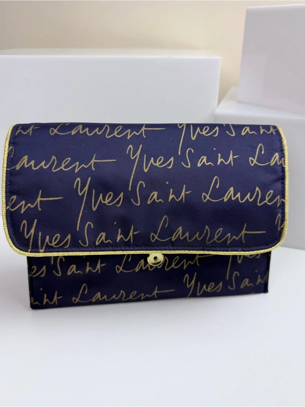 Yves Saint Laurent YSL Parfums Clutch Makeup Bag
